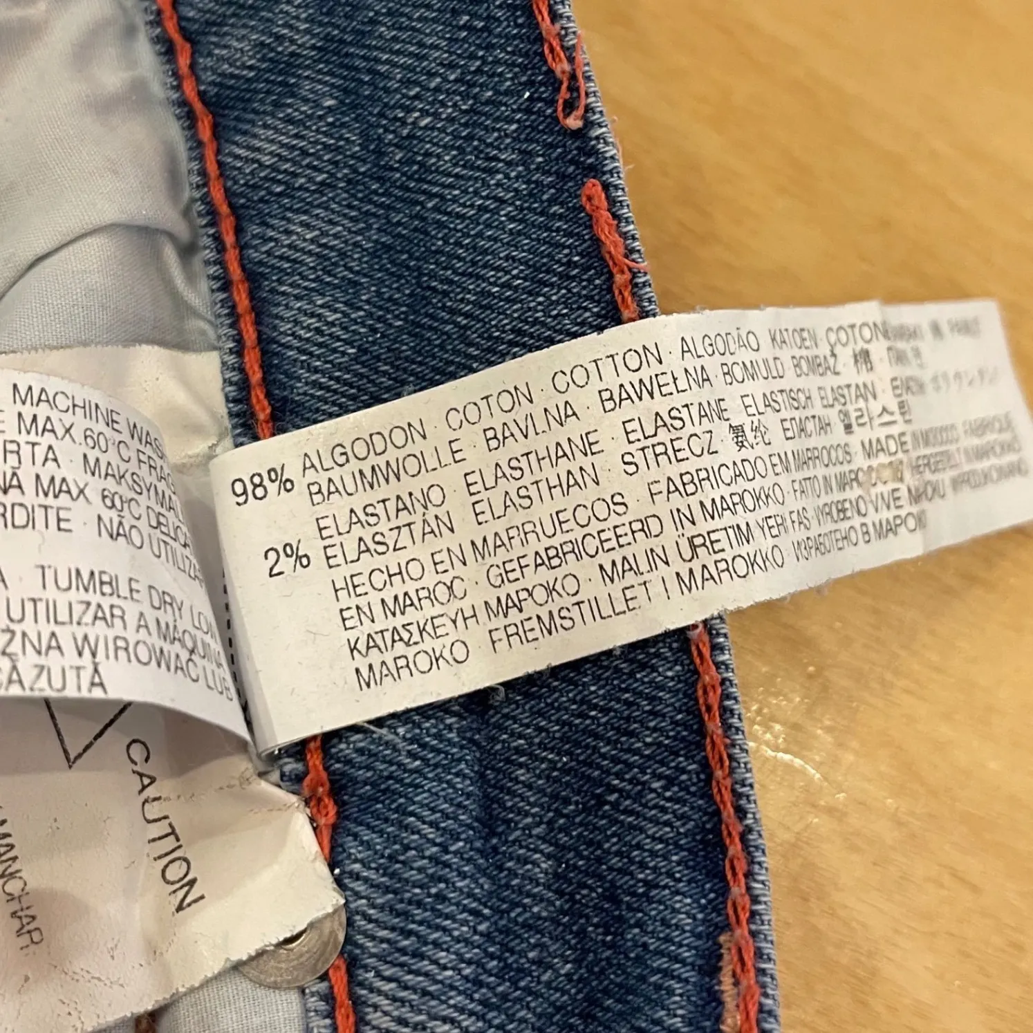 Zara Woman Distressed Denim Mini Skirt Blue Button Fly Casual Festivals Size 38 - Image 5