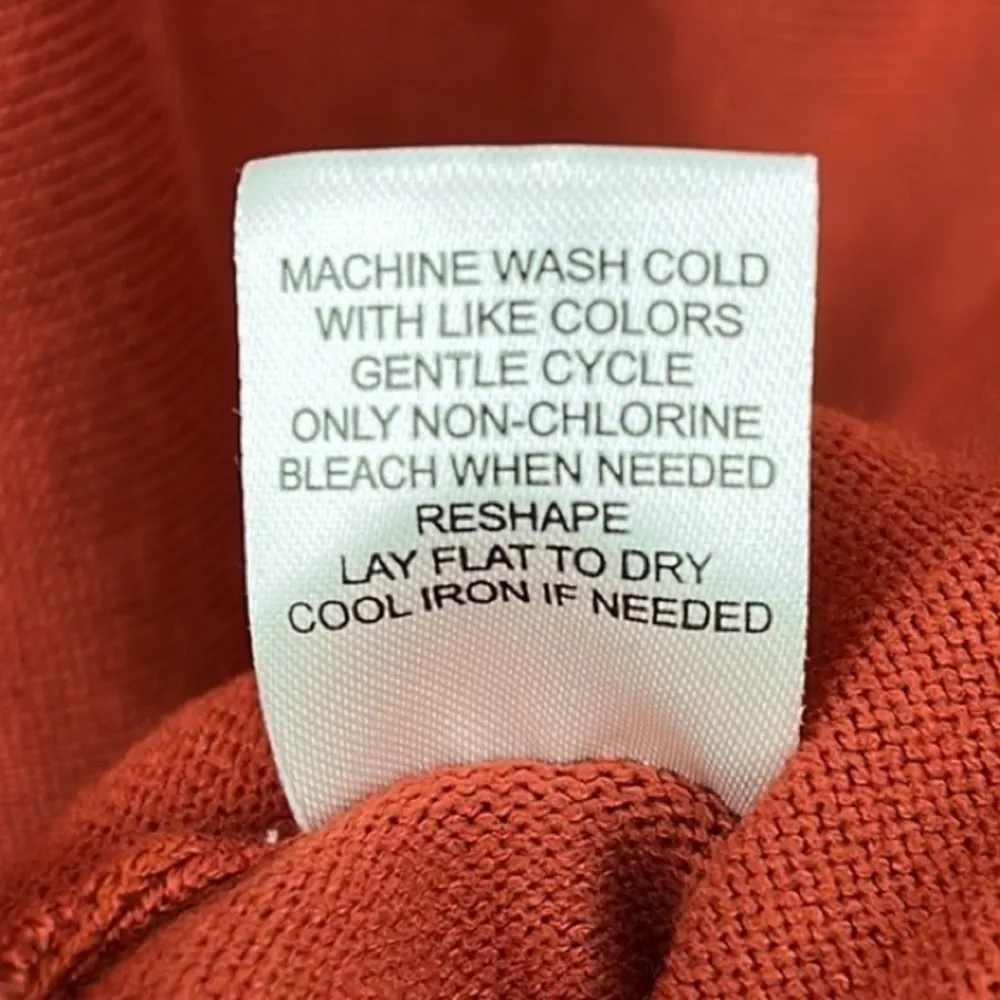 Blue Orchid Belted Mock Neck Midi Dress Rust Orange Plus Size 2XL New with tags! - Image 10