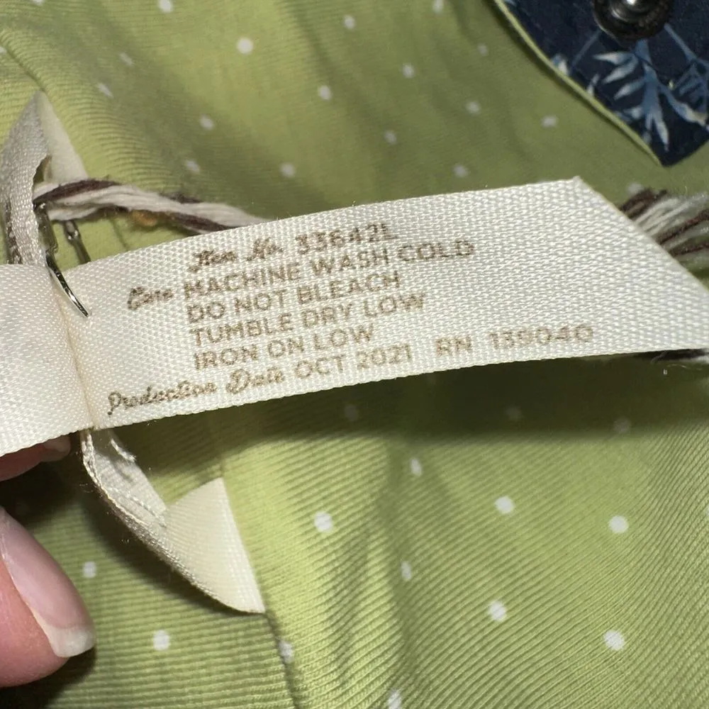 Matilda Jane Brighten The Day Jacket Rain Coat Small Blue Green Floral Dot S NEW - Image 6