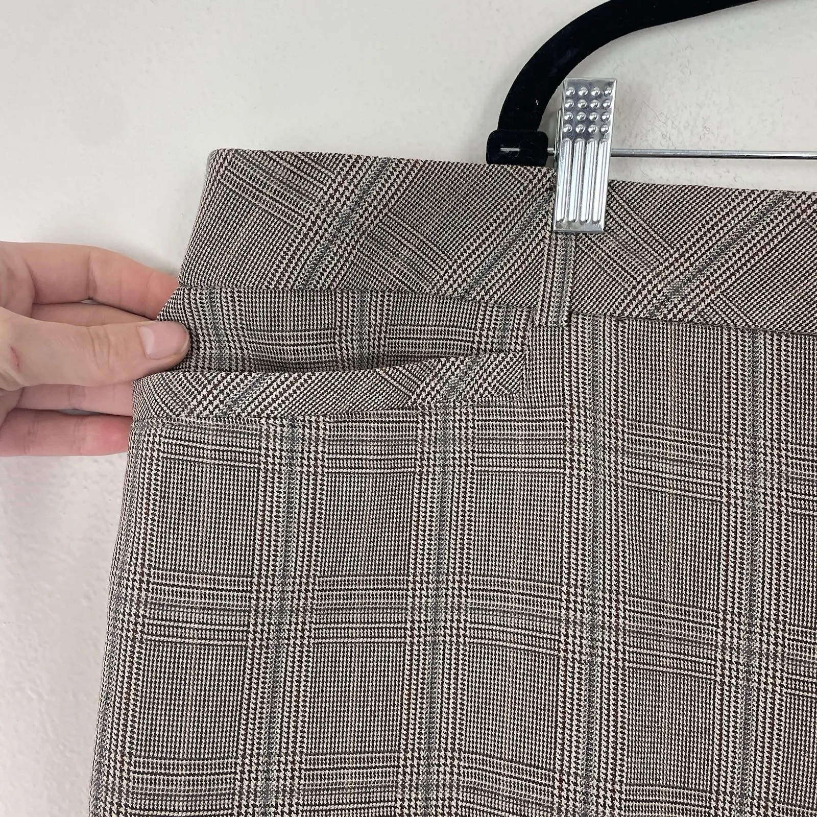 NEW Avenue Plaid Slimming Trouser Pants Size 28 Work Office Tummy Control - Image 4