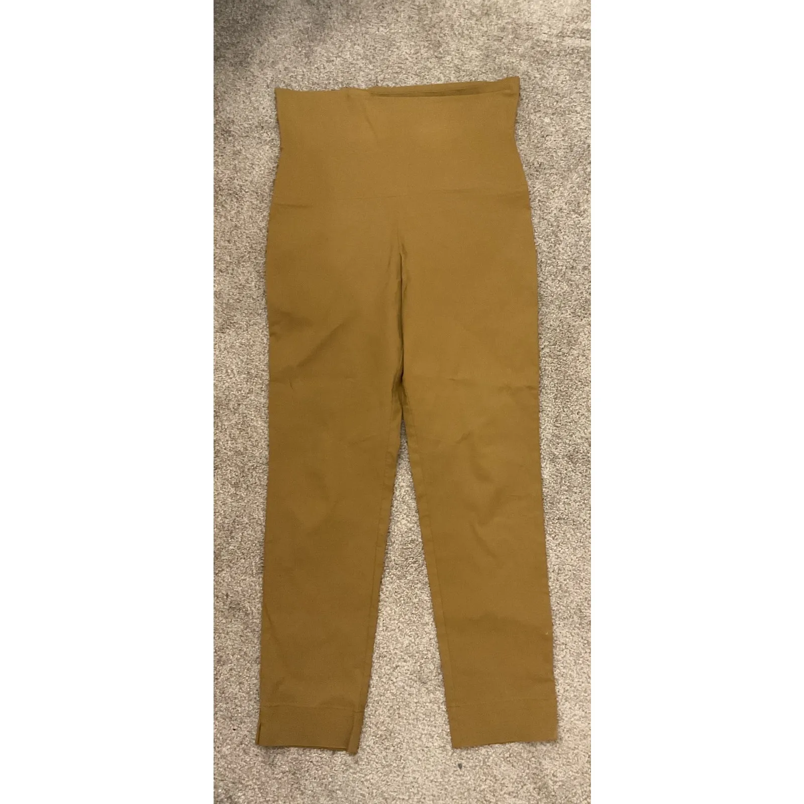 Bitte Kai Rand Magic FoldOver Stretch Slim Trouser Pants in Mustard, L Yellow Size L - Image 2