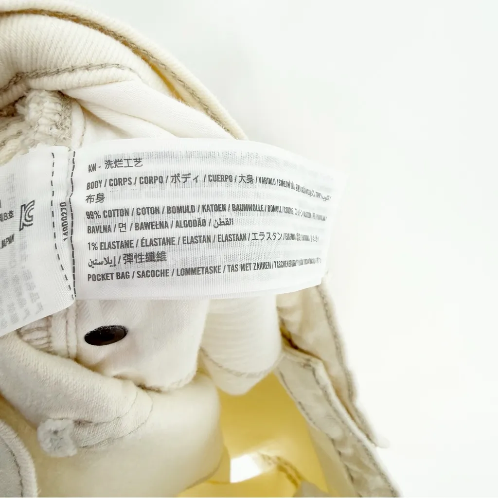 Abercrombie & Fitch The 7” Dad High Rise Shorts 33 Cream - Image 6