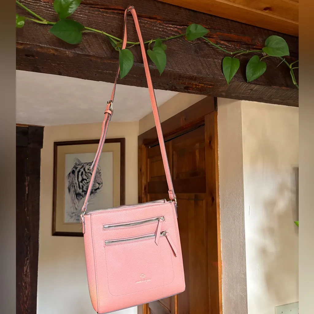 Nanette Lepore Coral Textured Tote - Image 5