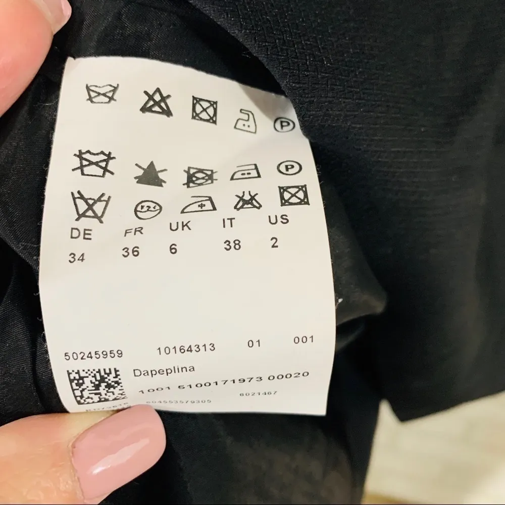 Hugo Boss Dapeplina Black Peplum Sheath Dr… - Image 7