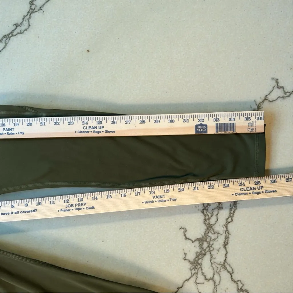 BUFFBUNNY Monarch High Rise Leggings – Olive Green | Size Medium - Image 12