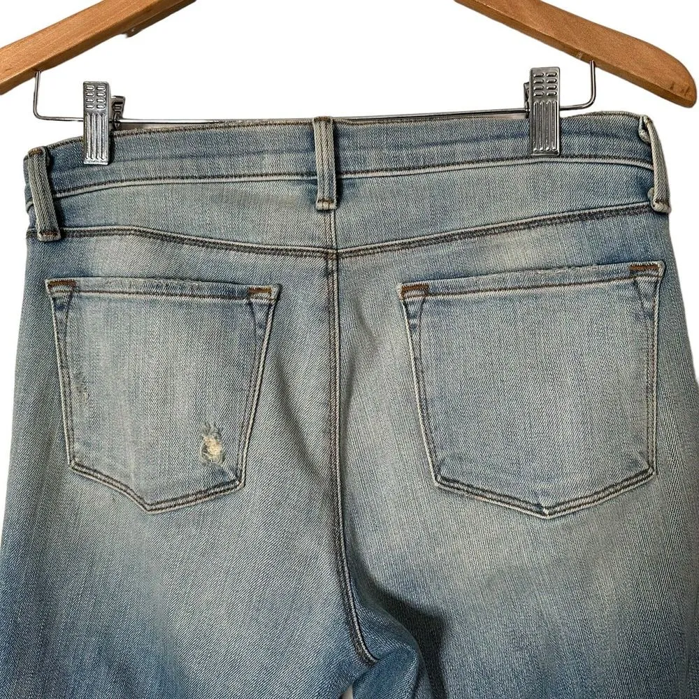 J‎ Brand Distressed Jeans Ripped Grunge Size 29 Blue Denim BOHO Edgy Destruct - Image 4