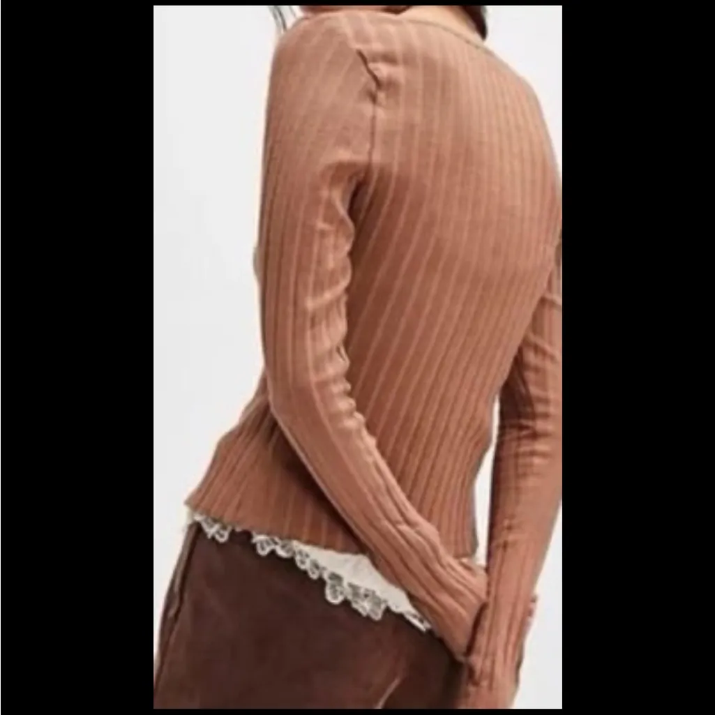 Free People Tilly Long-Sleeve Cardi. Size Medium - Image 2