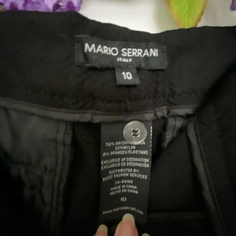 Mario Serrani Italy, Black Print Women’s Pant - Image 5