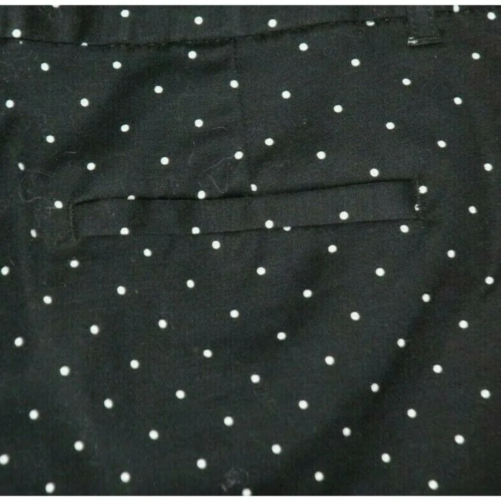 Liz Claiborne Career Ladies Black Polka Dot Pants Size 6 Emma Classic Stretch - Image 5