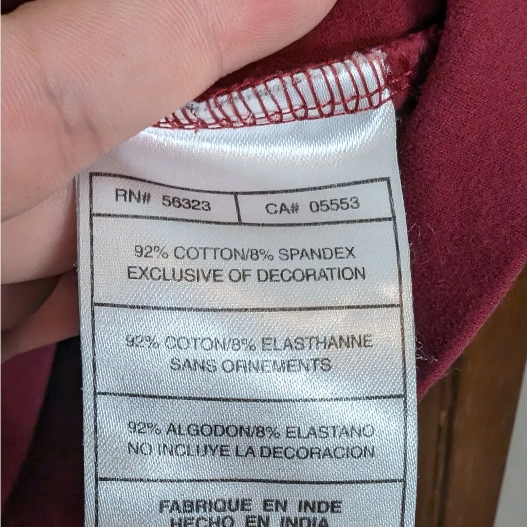 Nike Sportswear Woman’s Lightweight Red Casual Hooded Jacket Size Large - Image 3