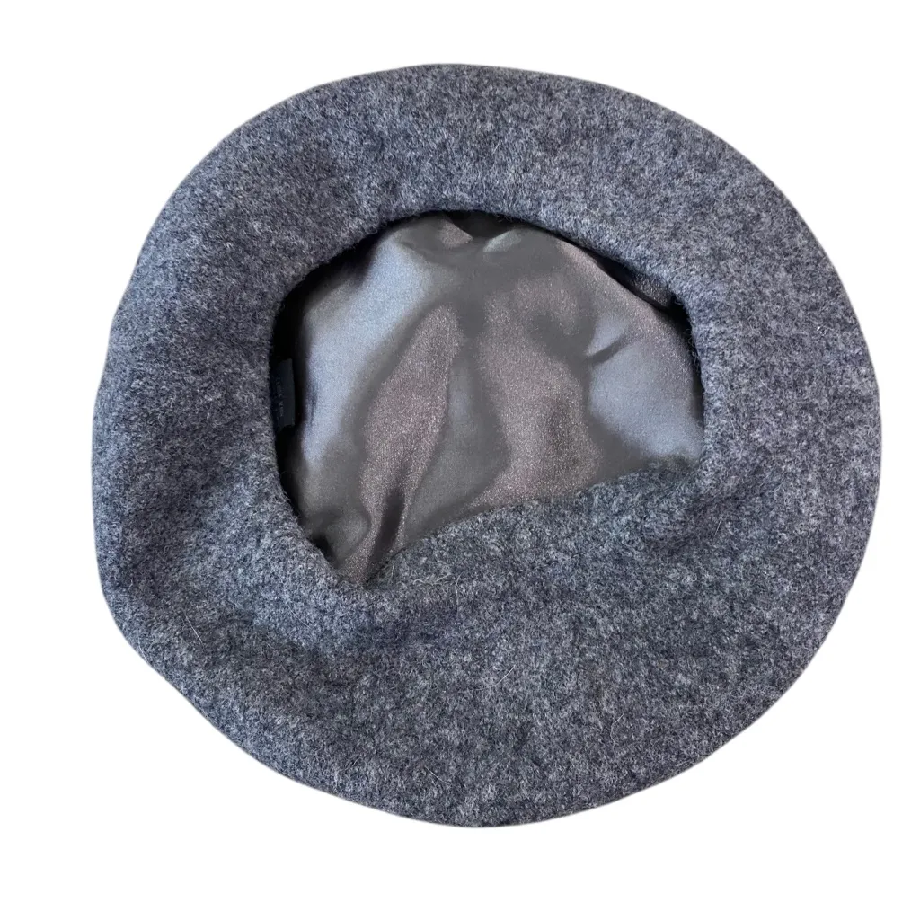 Steve Madden  Gray Wool Beret Hat - Image 4