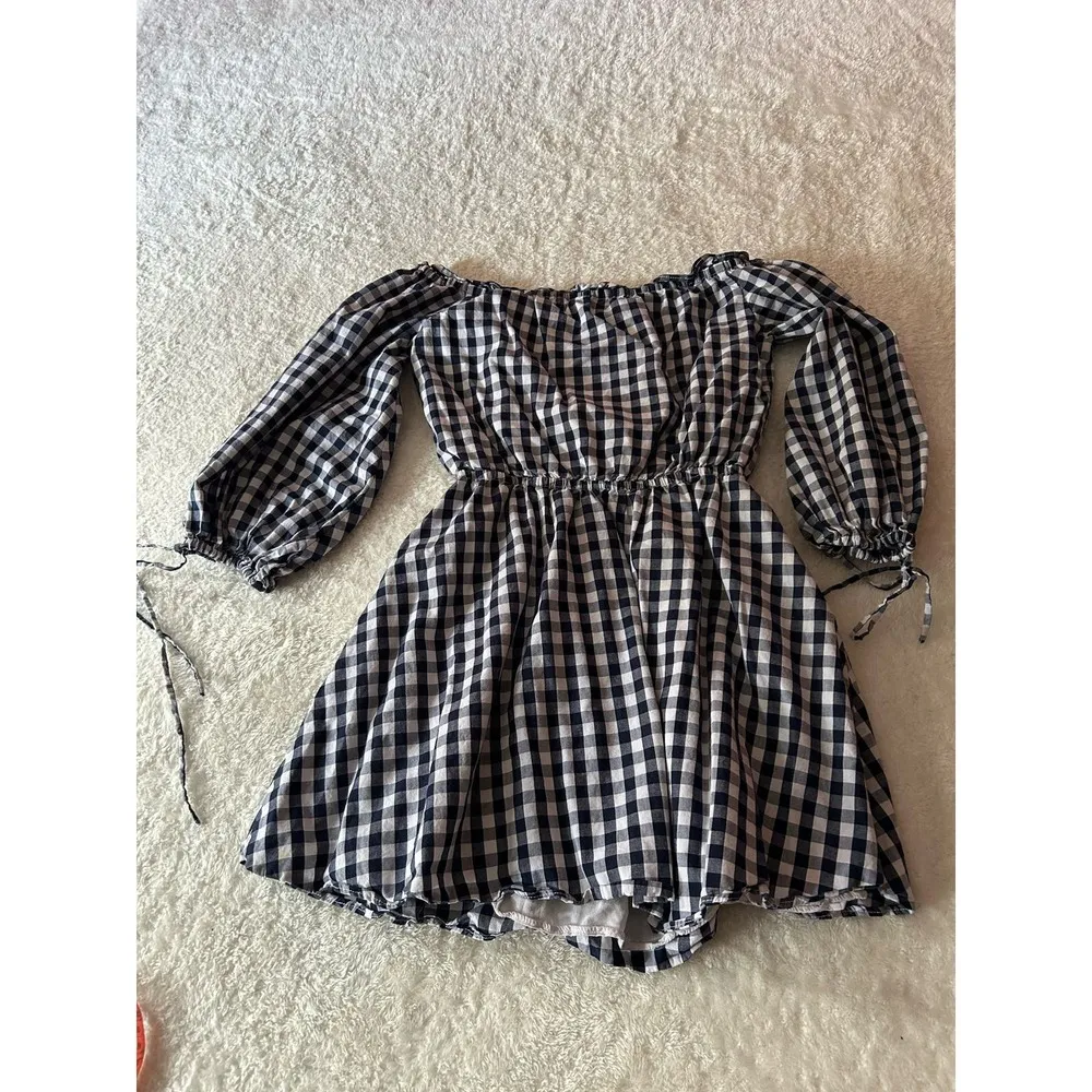 Lovers & Friends Blue/White‎ Mini Picnic Dress Size XS - Image 8