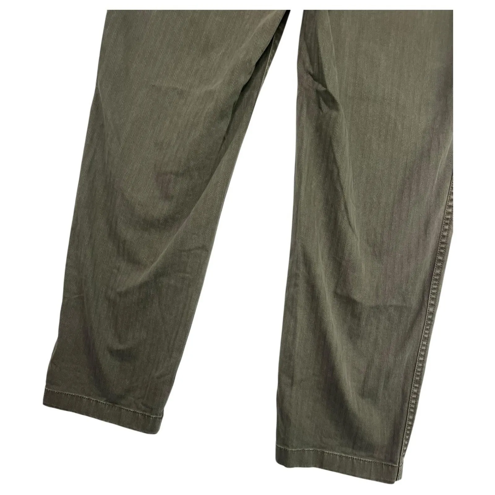 Madewell Pants Womens 28 Green High Rise Straight Utility Pocket Casual Stretch - Image 9