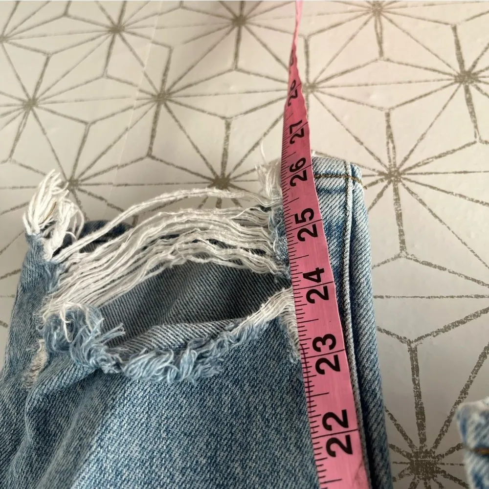 frame denim Frame Le Original Light Wash Distressed Jean - Image 6