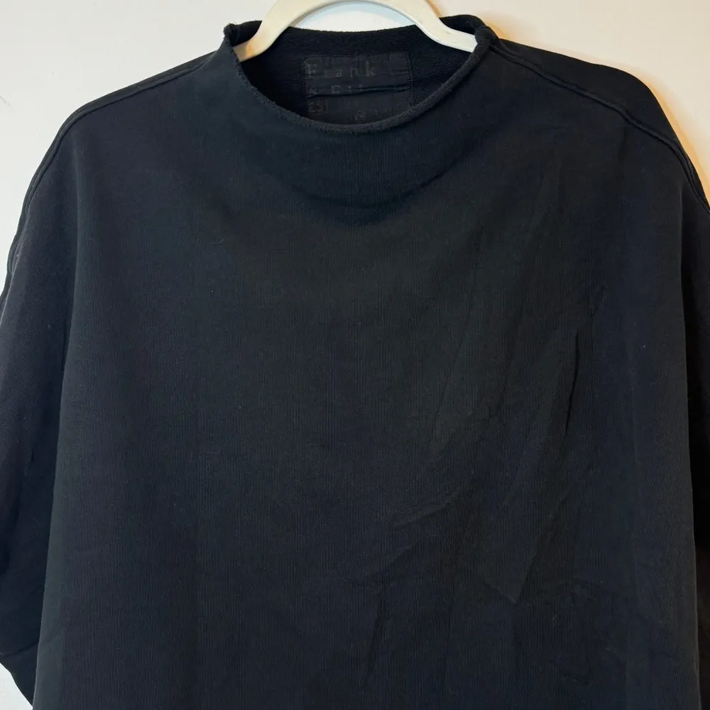 Frank & Eileen Audrey Sweater Funnel Neck Capelet Triple Fleece One Size Black - Image 3