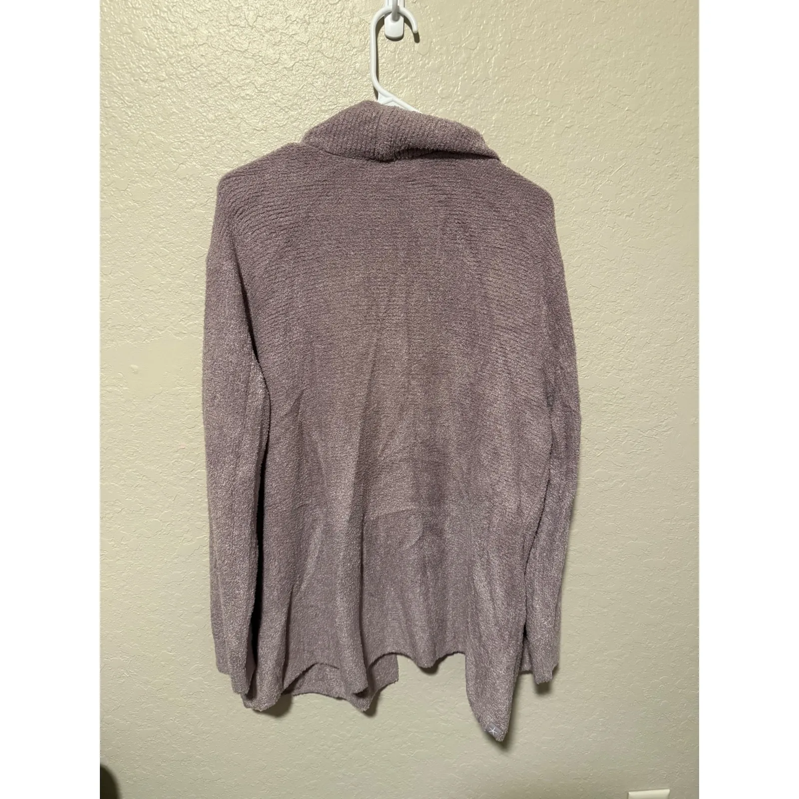 Barefoot Dreams CozyChic Lite Mauve Purple Cardigan Sweater Women's Size 1X - Image 3