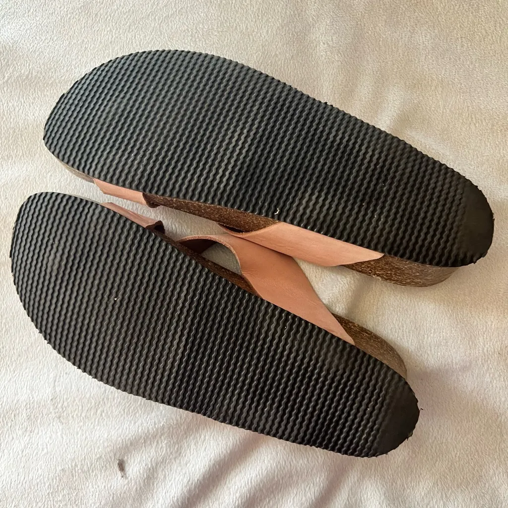 Autenti leather sandal made in Spain size 9 Pink - Image 5