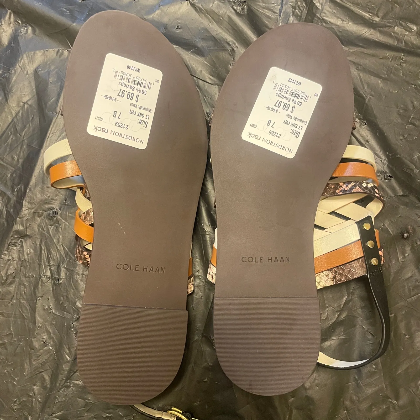 NWOB Cole Haan Francie Sandals - Women Size 7B - Multicolored - Image 3