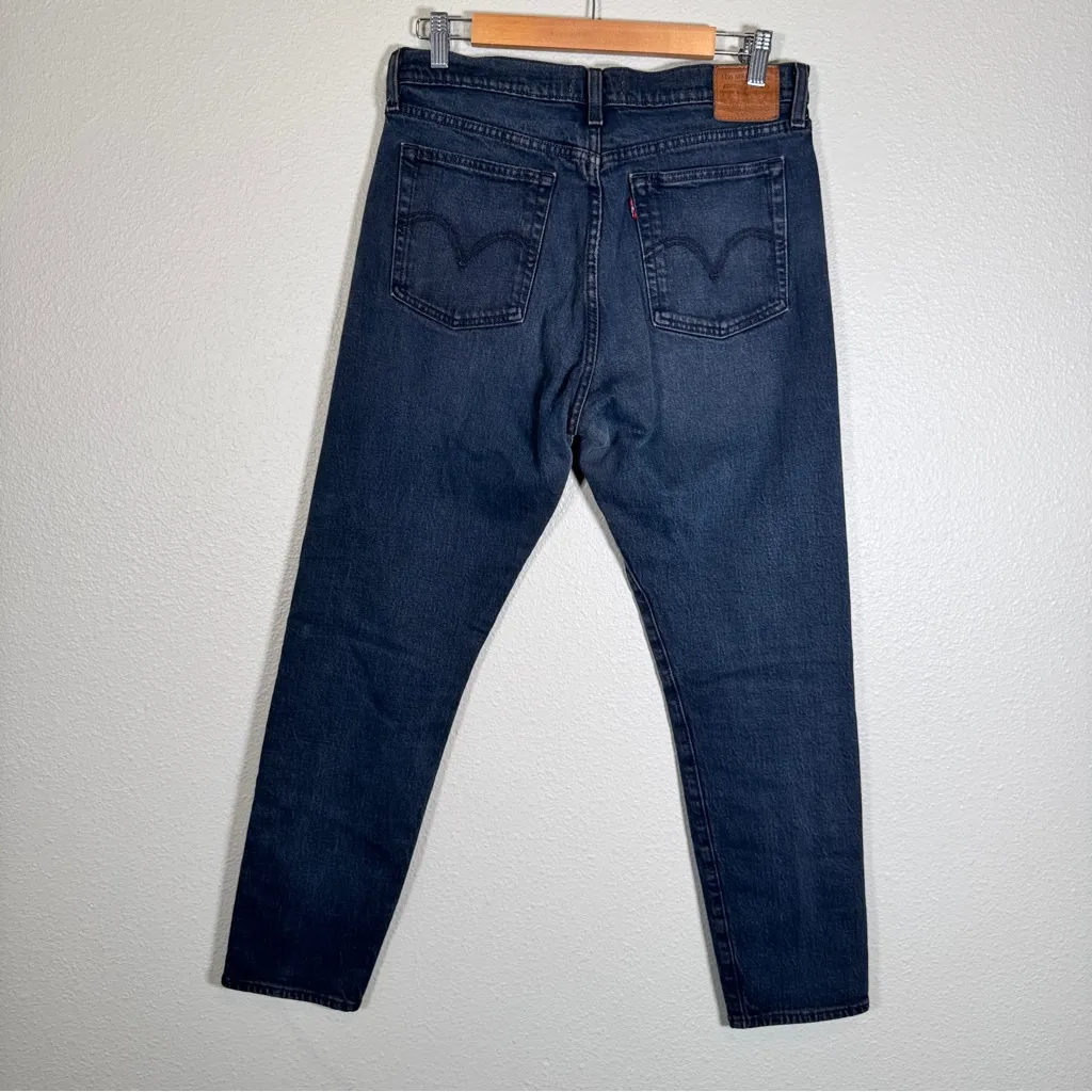 Levi’s Blue High Rise Wedgie Skinny Jeans Womens 30 Button Fly Fall Denim Casual - Image 5