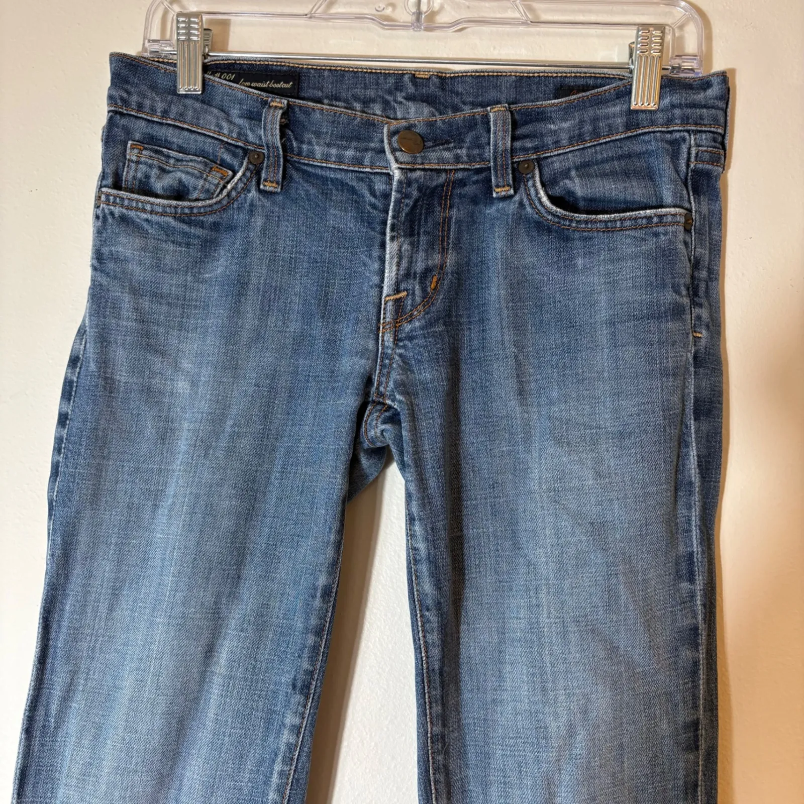 Citizens of Humanity Kelly Bootcut Stretch Jeans Low Waist Blue Size 28 - Image 2