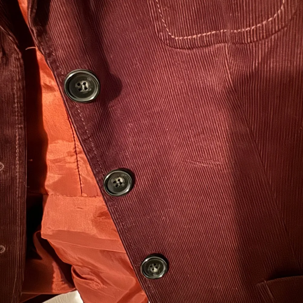 Talbots Women's 4 Button Blazer Jacket Size 4 Dark Brown Corduroy - Image 2