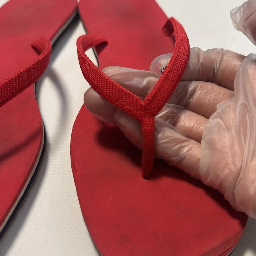 Rothy's Women's Flip Flops Firecracker Size 8 Red - Image 3