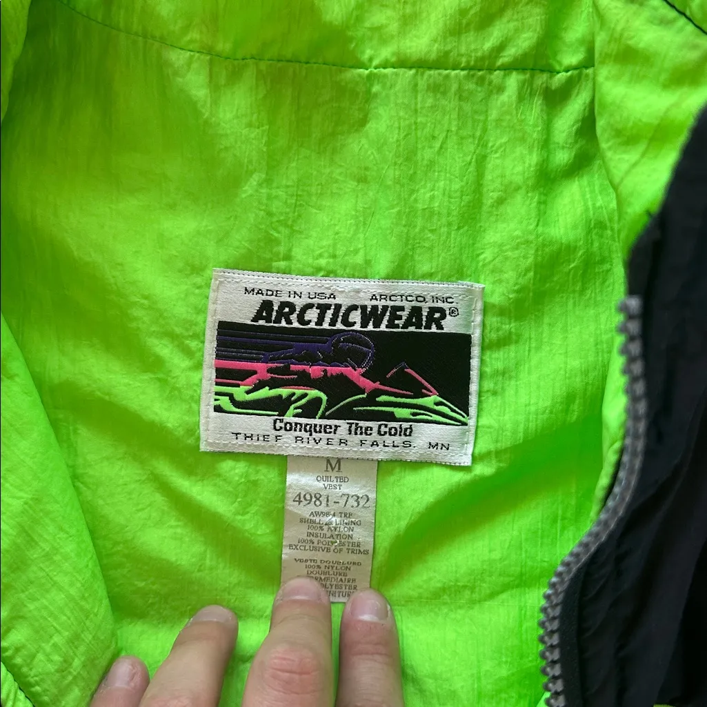 90s Artic Cat Vest Size M - Image 4