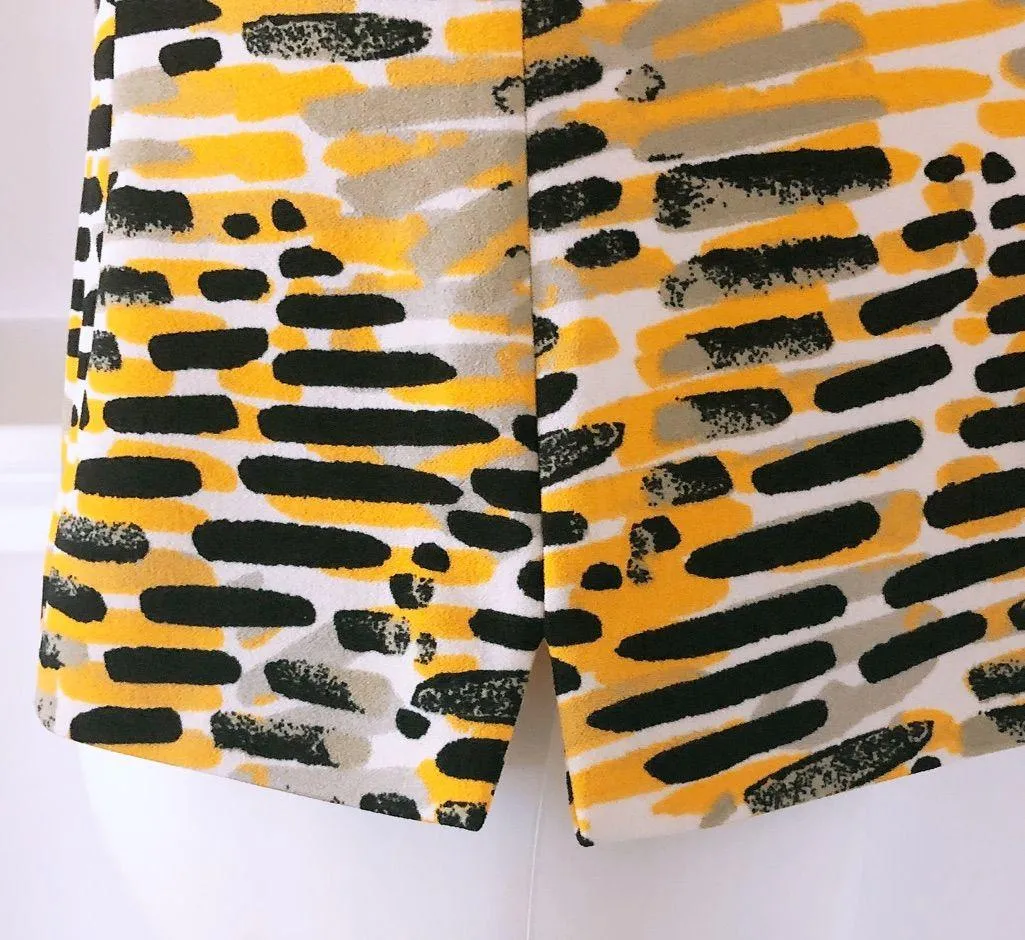 Kasper Helix Scuba Crepe Top, Size 12, NEW w/Tag Yellow - Image 6