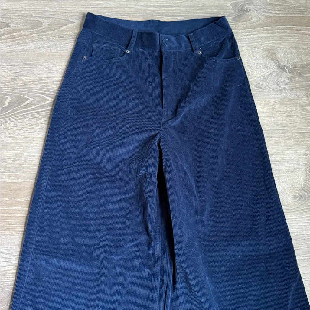 Sea New York Blue Carine Corduroy Wide Leg Jeans 6 - Image 5