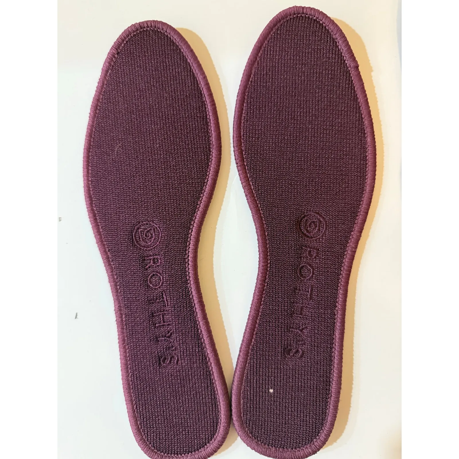 Rothy's The Loafer slip-on shoes Burgundy Grid size 7.5 - Image 3