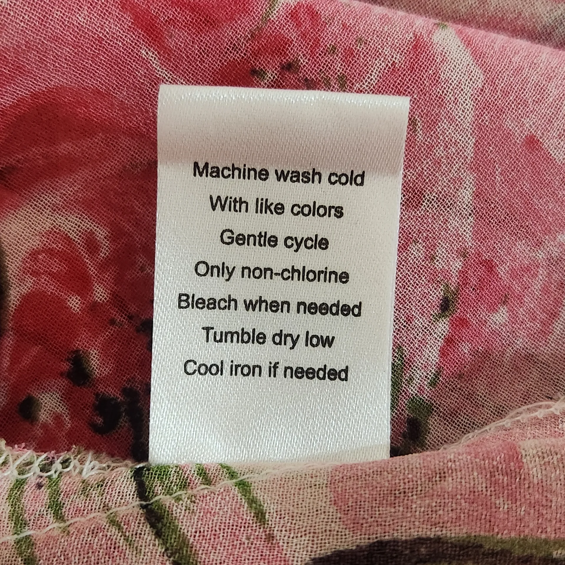 Pyramid Collection Pink Floral Boho Wide Leg Pants with Asymmetrical Hem Size 1X - Image 8