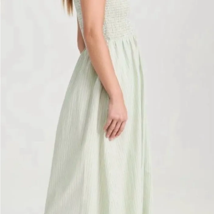 NWT Madewell Strapless Light Green Dress - Image 3