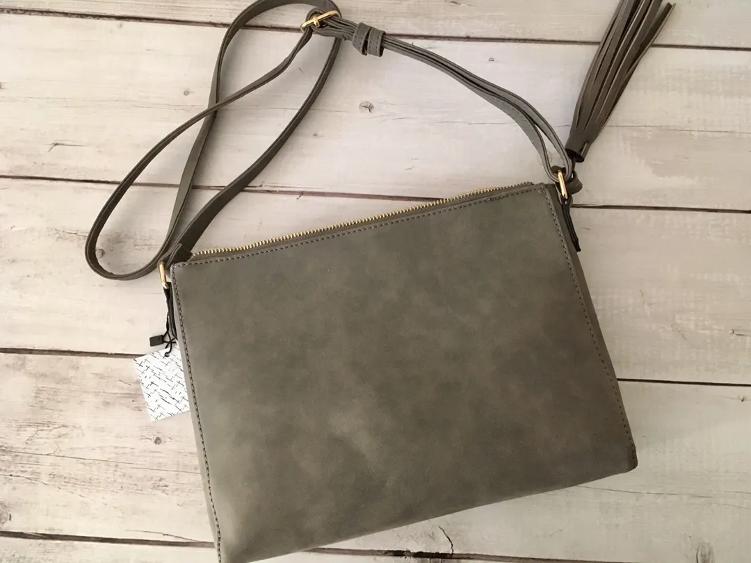Laser Cut Crossbody Gray - Image 3