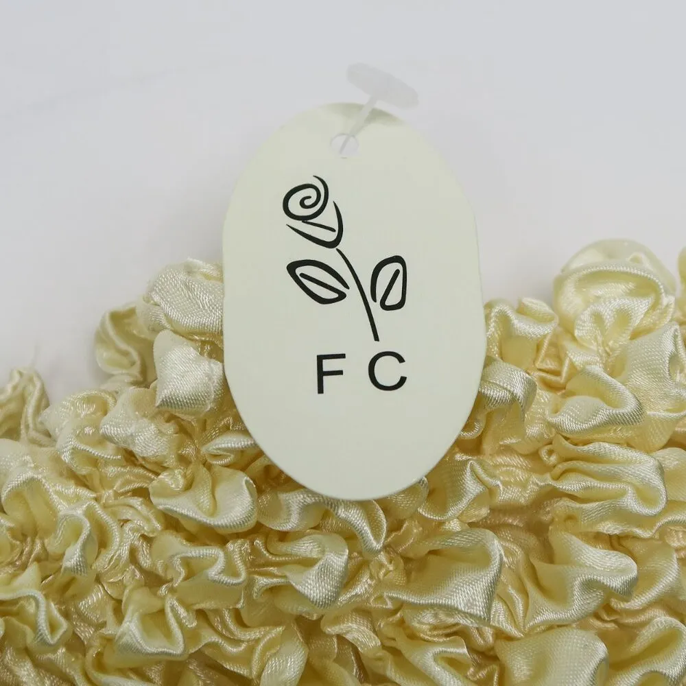 Vintage 90s Light Yellow Bubble Popcorn Shirt Size M - Image 8