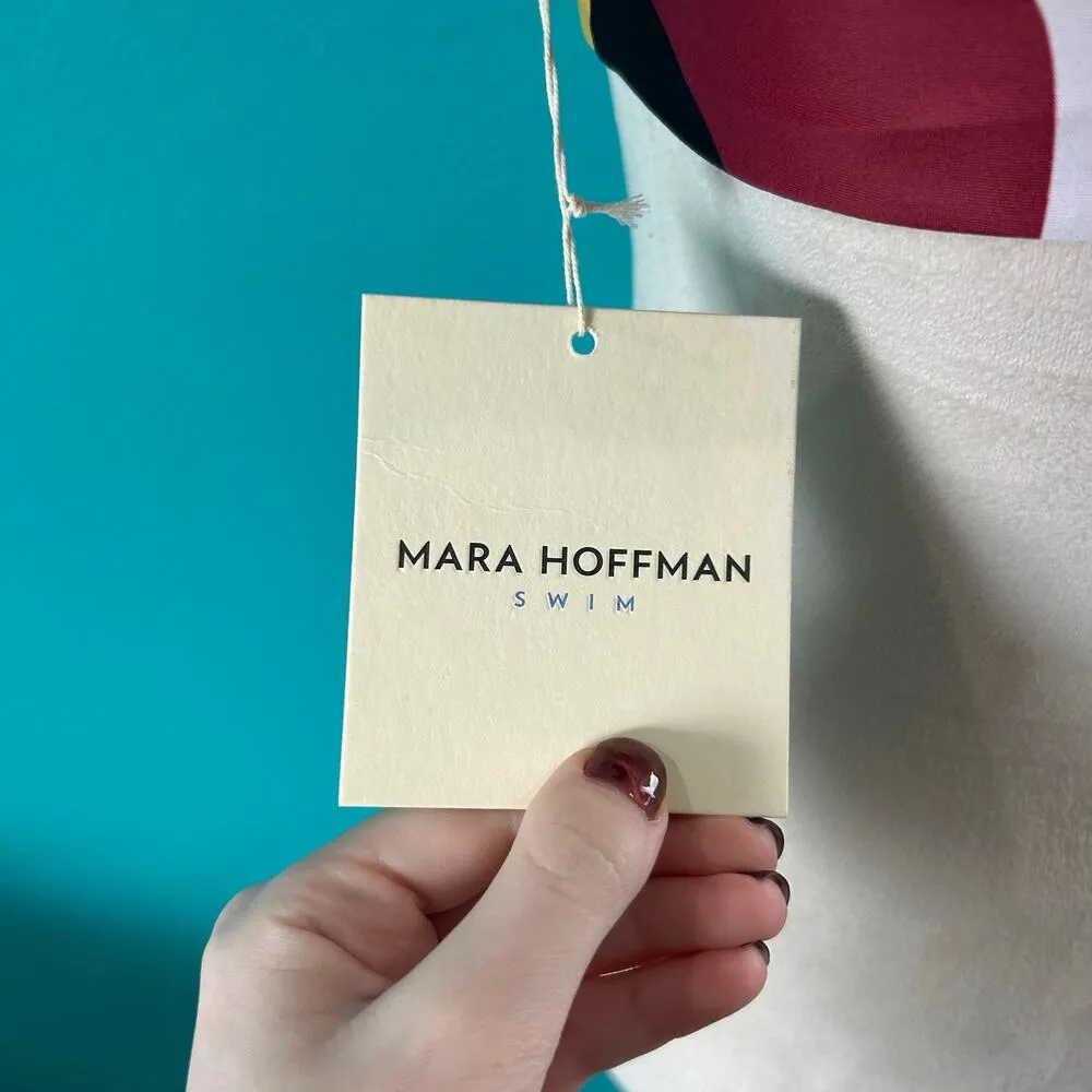 NWT Mara Hoffman Sia Bikini Top Latica Multicolor Beach Summer Swim Size S - Image 5