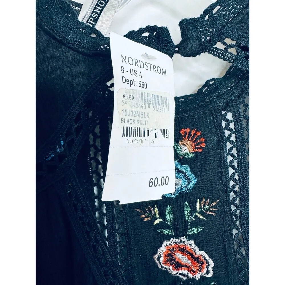 Topshop dress Size 4 NWT Read Embroidery was Sundance pretty boho free people - Image 8