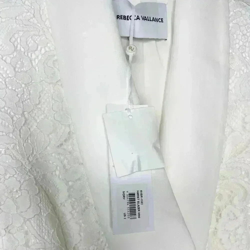 NWT Rebecca Vallance Bridal Harriet blazer minidress Size 2 US White - Image 10