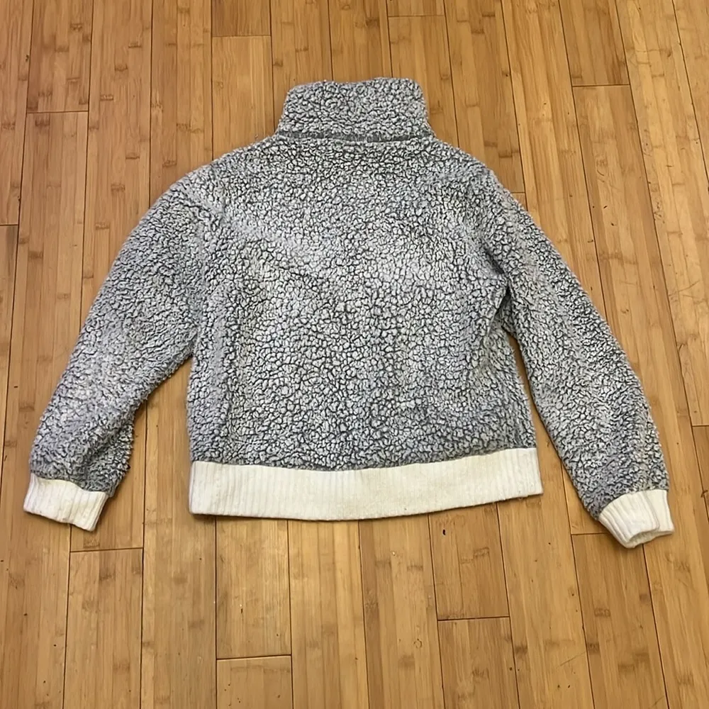 Anthropologie Saturday Sunday fleece Sherpa full zip sweater - Image 3