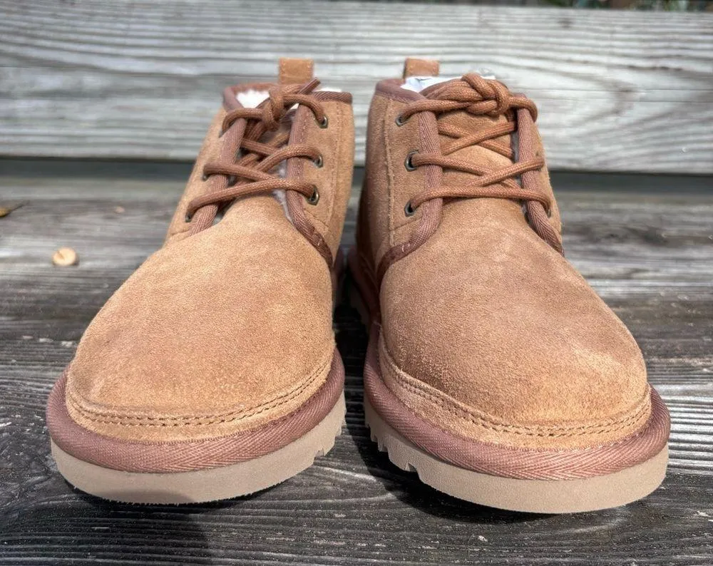 UGG womens Neumel suede lace up ankle chukka boots chestnut 6 - Image 5