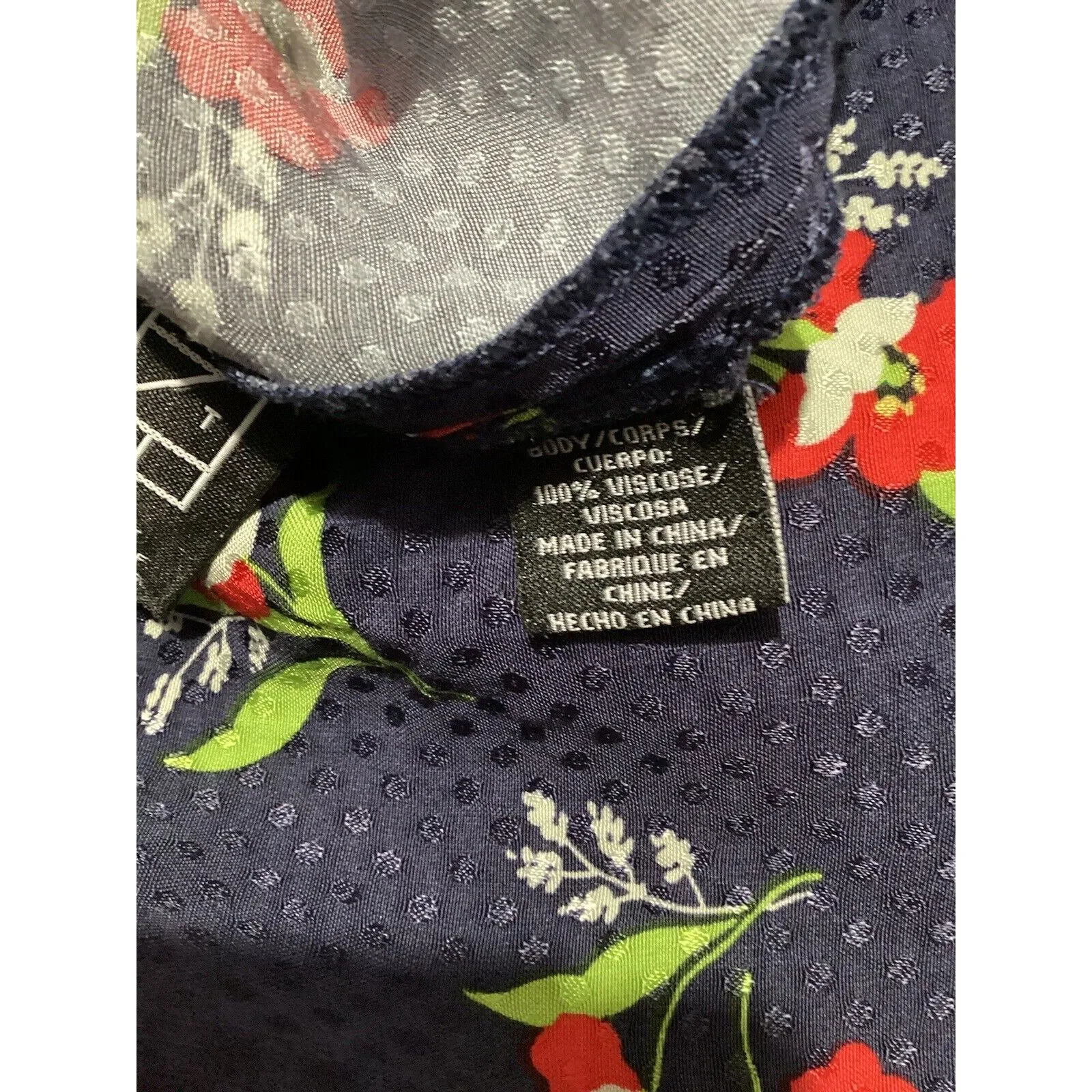 Jill Stuart Floral Polka Dots Wide Leg High Rise Pants L - Image 7