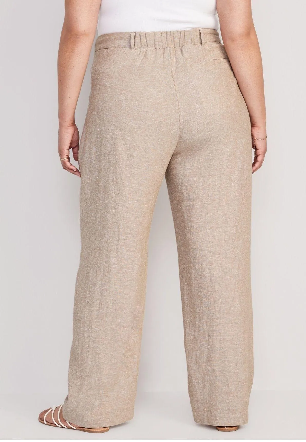 NWT  Taylor wide leg linen trousers xl - Image 2