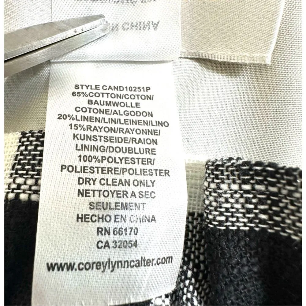 Corey Lynn calter gingham plaid xs mini dress Black - Image 8