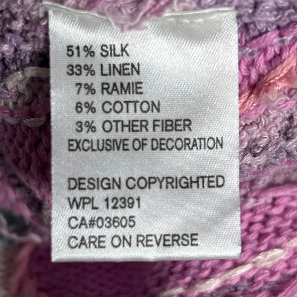 Pastel Seashell Knit Vest Silk Linen Coastal Cottagecore Fairy Mermaid Ocean Blue Size XL - Image 9