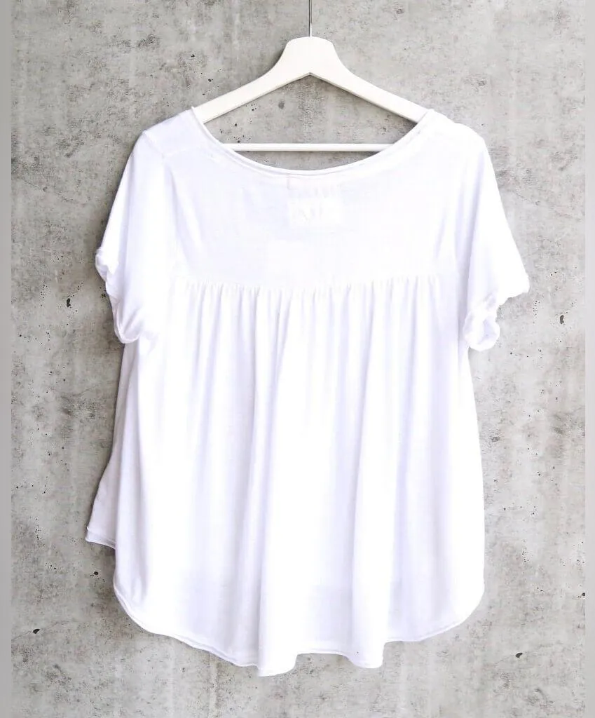 Free People We The Free All You Need Tee White Size XS Oversized - Image 6
