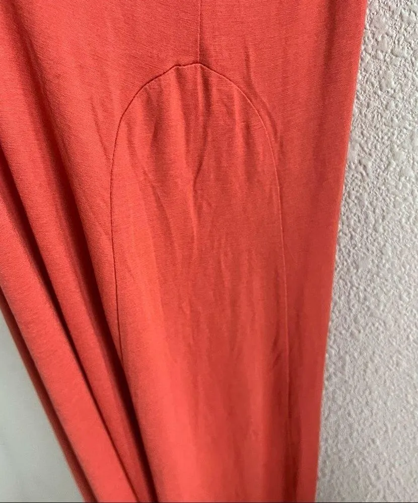 Fighting Eel Maxi Tank Dress Side Detailing Longline Stretchy Sharkbite Hem XS - Image 9