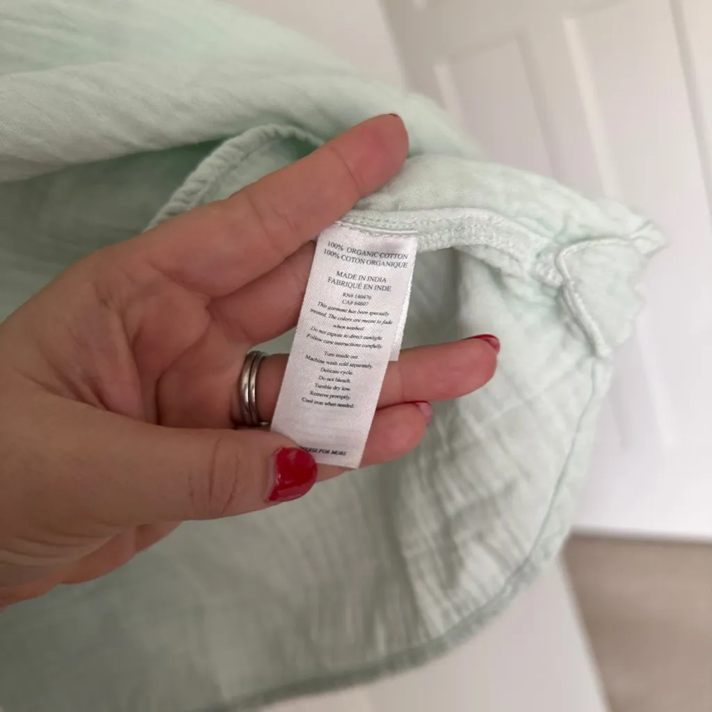 Faherty Dream Cotton Top Desmond Gauze Blouse - Image 4