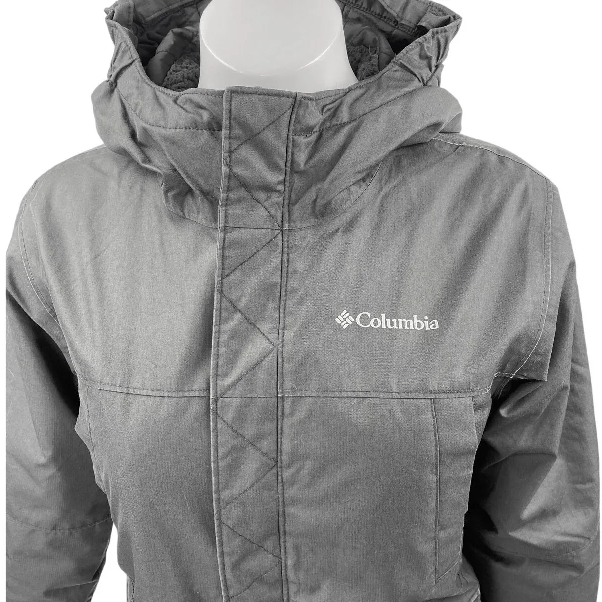 Columbia Women's Black Omni Heat Long Sleeve Hoodie Hooded Rain jacket Size M - Image 3