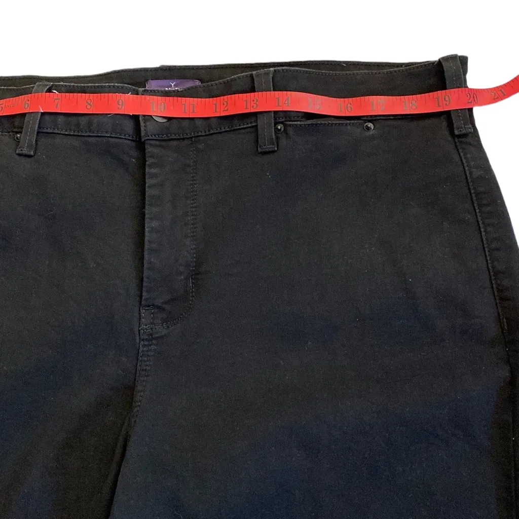 NYDJ 🖤 Wide-Leg Denim Jeans | 18W |Black | Trouser Silhouette | Style #WBQZ1329 - Image 8