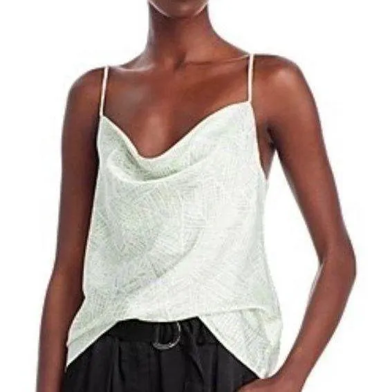 Wayf women’s mint print Axel Cowl Neck Camisole NWT size XL - Image 2