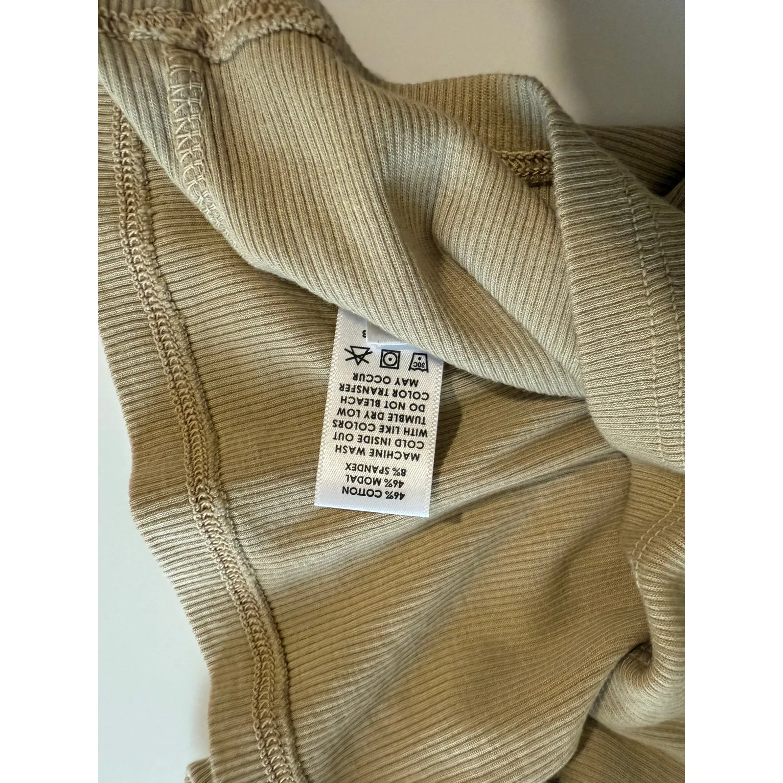 $70 New Cotton Citizen Venice Crop Tank - Small - Tan - Image 5